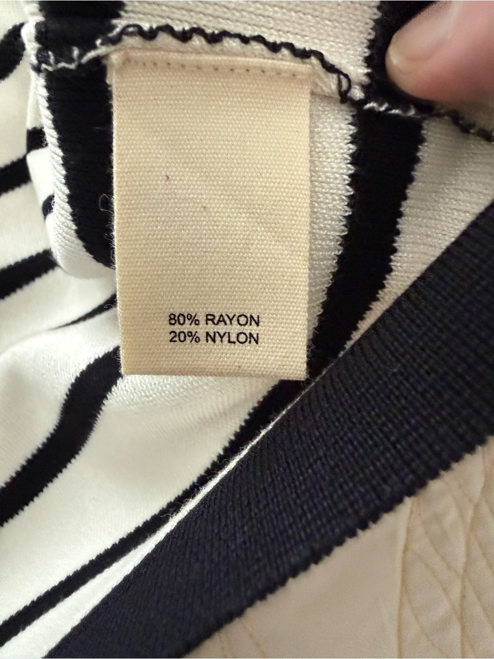 Marled Striped Knit Cardigan Jacket - Black & White - Picture 3 of 7